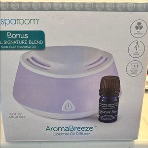 SpaRoom AromaBreeze Essential Oil Diffuser with Bonus Oil